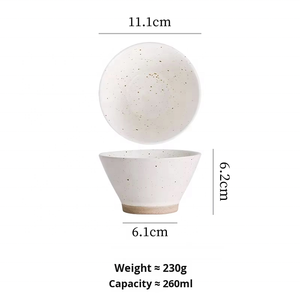 Vente chaude Vaisselle Japonaise Beige Couverts En Céramique Ensemble Porcelaine Cuillère Assiette et Bols Ensemble pour <span class=keywords><strong>Restaurant</strong></span> - Product Image 6