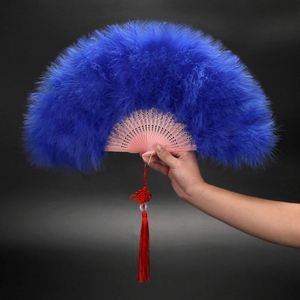 Éventail à plumes de style chinois pour la danse DJ, la décoration de fêtes et les cadeaux, fournitures de fête - Product Image 2