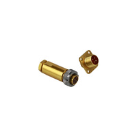 Conector multipin Longli IP54 impermeable de la serie PC, con carcasa de aluminio mini circular, brida de latón plateada, montaje en panel, M5 M8