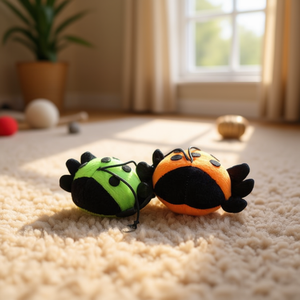 Jouet pour chat Yommy Ladybug, peluche interactive pour animaux de compagnie, 4 cm - Product Image 3