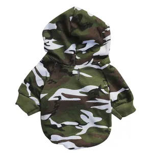 Spring Summer Pet Accessories Apparels Fashion dog clothes camouflage printed small dogs hoodie outdoor sweater coat