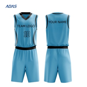 Nouvel ensemble de tenue de basketball personnalisé pour hommes, maillots à séchage rapide et uniformes d'équipe pour femmes avec numéros imprimés personnalisés - Product Image 3