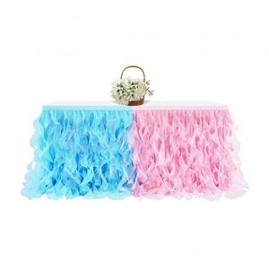 กระโปรงโต๊ะงานแต่งงานสีสันสดใสสำหรับวันพ่อ วันเกิดเด็ก และงานเลี้ยง - Product Image 3