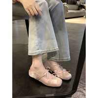 Chaussures plates Mary Jane pour femmes, à fines lanières, style ballerines, à enfiler, blanches, noires, roses, multicolores, romantiques, pour le bureau, le quotidien, décontractées
