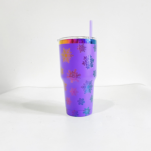 Cadeaux pour la fête des mères Logo personnalisé Gravure arc-en-ciel 30oz Gobelet multicolore arc-en-ciel 30oz Gobelet isolé sous vide - Product Image 6