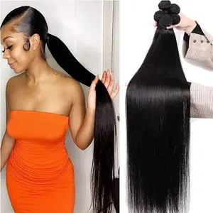 Ali Queen Unprocessed Hair Silky Straight Hair Cuticle Aligned Raw Virgin Human 100% Brazilian Hair extensions