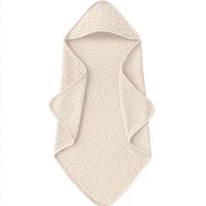 <span class=keywords><strong>Serviette</strong></span> <span class=keywords><strong>de</strong></span> bain bébé douce en mousseline <span class=keywords><strong>de</strong></span> coton 100% avec capuche pour nourrissons, tout-petits et enfants <span class=keywords><strong>Serviette</strong></span> à capuche bébé - Product Image 2