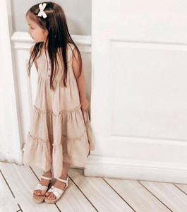 Children <b>Clothes</b> Girls Dresses Korean Dress Child Summer Linen Princess Kids Clothing Outfits Girls <b>Clothes</b> Kids' Dresses - Product Image 6