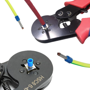 Alicate crimpador de 0.25-10mm² AWG 23-7, juego de 1200 terminales de férula HSC8 6-4A, kit de herramientas para crimpado de cables DIY de nailon OEM - Product Image 3