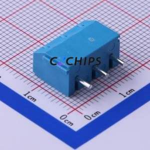 KF301-5.0-3P Screw Terminal Block Through hole Component (THT),P=5mm Connector 1x3P 5mm Blue Through Hole - Product Image 2