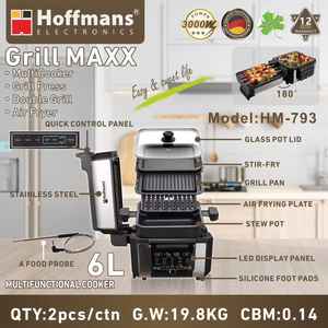 <span class=keywords><strong>Olla</strong></span> Eléctrica Inteligente <span class=keywords><strong>Universal</strong></span> Hoffmans <span class=keywords><strong>de</strong></span> 6L y 3000W, Fácil <span class=keywords><strong>de</strong></span> Limpiar, con Accesorios, Tapa <span class=keywords><strong>de</strong></span> Vidrio, <span class=keywords><strong>Olla</strong></span> Profunda, Electrodoméstico <span class=keywords><strong>de</strong></span> Cocina - Product Image 6