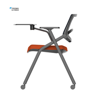 Chaise d'entraînement pliable en maille confortable en gros d'usine avec bloc-notes