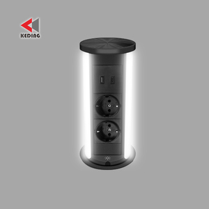 Nhà bếp đảo tủ không thấm nước nâng điện tháp Countertop <span class=keywords><strong>Pop</strong></span> Up ổ cắm bảng EU Ổ cắm điện cắm sạc không dây - Product Image 6