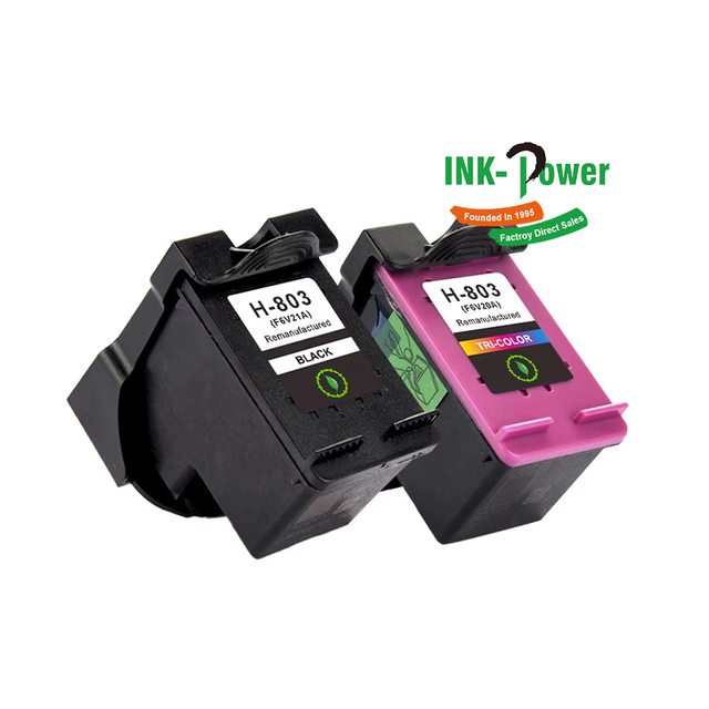 INK-POWER 803 XL 803XL Premium Color Remanufactured Inkjet Ink Cartridge for HP HP803 HP803XL Deskjet 1115 2130 3630 Printer