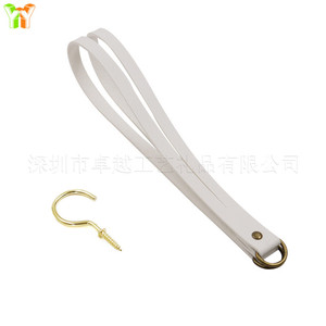 Nordic minimalist PU leather <b>curtain</b> tiebacks for home and hotel use. These <b>curtain</b> ties are designed to be gathered and - Product Image 3