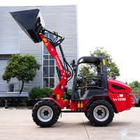 Cargadora Compacta W1390 de 3000 kg, Mini Cargadora de Ruedas con Motor Diésel Yanmar de 44 HP, Etapa V, Cargadora Frontal Pequeña para Construcción Agrícola
