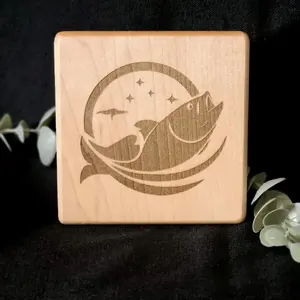 Durable <b>Wooden</b> Coasters for Drinks Scratch-Resistant <b>Stain</b>-Proof and Easy to Clean Perfect for Indoor and Outdoor Table Use - Product Image 2