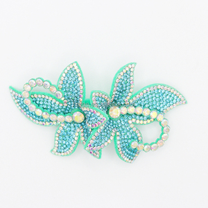 Pc084 Thời Trang Nhỏ 3D Hoa Rhinestone Đính Cườm Đính Các Bản Vá Lỗi Cho Quần Áo & Wedding Dresses-Tùy Chỉnh OEM Mô Hình Số - Product Image 3