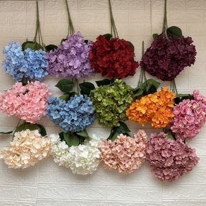 Green Silk Artificial Flower Green Artificial Hydrangea Flower for Wedding Dress or Home Decoration - Product Image 1
