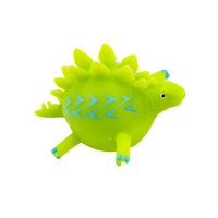 Jouets pour enfants, ballon de gelée en forme d'animal gonflable, 4 pouces, avec paille