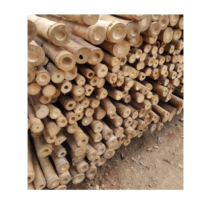 Materie prime di bambù per l'esportazione-a buon mercato palo di bambù MOQ pezzi bassi per la vendita