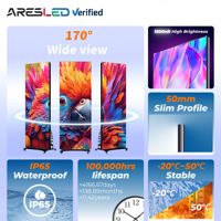 Affichage numérique haute luminosité et mur vidéo, support d'affichage LED, totem LED, écran d'affichage LED pour la publicité marketing