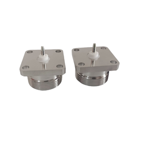 Factory Low Supply Brass L29 7/16 DIN Female Jack L29 Solder Male <strong>Test</strong> Connector Straight RF Coaxial 4-Hole Stock ROHS - Product Image 1