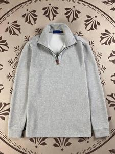 Felpa a Collo Alto con Maniche Lunghe in Maglia <span class=keywords><strong>per</strong></span> Uomo, Vendita Calda, Felpa con Mezza Zip e Vestibilità Ampia <span class=keywords><strong>per</strong></span> Donna - Product Image 3