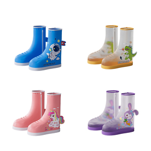 Nouveau design couvre-chaussures <span class=keywords><strong>de</strong></span> <span class=keywords><strong>pluie</strong></span> unisexes souples et respirants personnalisés, antidérapants, imperméables et résistants, <span class=keywords><strong>bottes</strong></span> <span class=keywords><strong>de</strong></span> <span class=keywords><strong>pluie</strong></span> pour enfants - Product Image 1