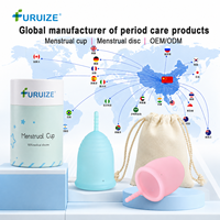 Copa Menstrual Reutilizable de Silicona de Grado Médico de Alta Calidad al por Mayor, Talla S Pequeña, a Prueba de Fugas, para Mujeres