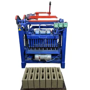 免费报价半自动混凝土机小输出空心砖是加拿大常用的机械砌块机
