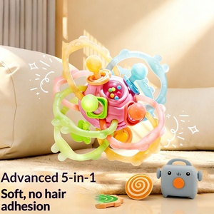 Mordedor de silicona redondo unisex anticaída para bebés, tipo guante, de grado alimenticio, ideal para la dentición, regalo al por mayor - Product Image 5