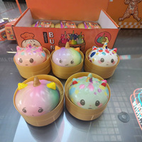 Nouveau style Licorne à pois en PU, jouet à presser réaliste à rebond lent, emballage en boîte, vente en gros, jouet Squishy