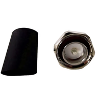 Connecteurs coaxiaux RF étanches 7/16 DIN mâle à souder pour câble flexible d'alimentation en mousse 1/2 pouce
