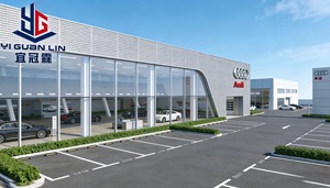 Sala de Exposiciones y Exhibición de Estructura de Acero Prefabricada para Tiendas Comerciales Ligeras en China - Product Image 4