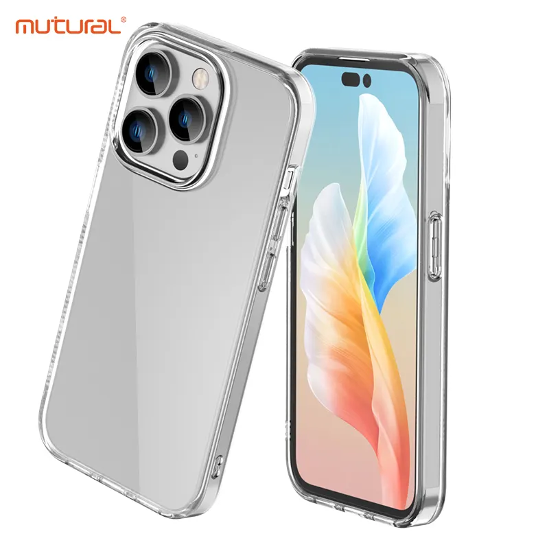 Wholesale For iPhone15 Mutural Crystal Series Case transparent shockproof Magnetic Phone Case for iPhone 15 14 Pro Max X XR XS