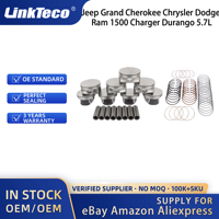 Jeu de pistons Linkteco pour Jeep Grand Cherokee Chrysler 300 Dodge Ram 1500 chargeur Durango 5.7L 2009-2016 68046210AB 53022257AC