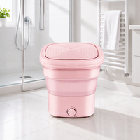 Mini Lave-linge Électrique Portable à Cuve Unique, Compact pour Voyage et Extérieur, Idéal pour Sous-vêtements, Chaussettes et Petites Lessives