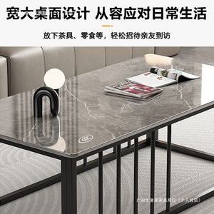 Minimalist Tv Stand Marble Top Metal <b>Frame</b> Modern Living Room Furniture For Small Apartment - Product Image 3