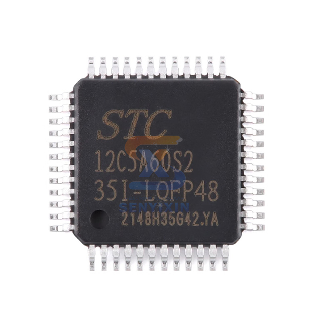 Original and Genuine STC12C5A60S2-35I-LQFP48 1T 8051 Microprocessor Single-chip Microcontroller Chip