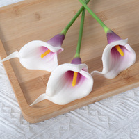Bunga Calla Lily Buatan PU Simulasi Bunga Buatan Tangan Gaya Bohemian untuk Dekorasi Pernikahan dan Rumah