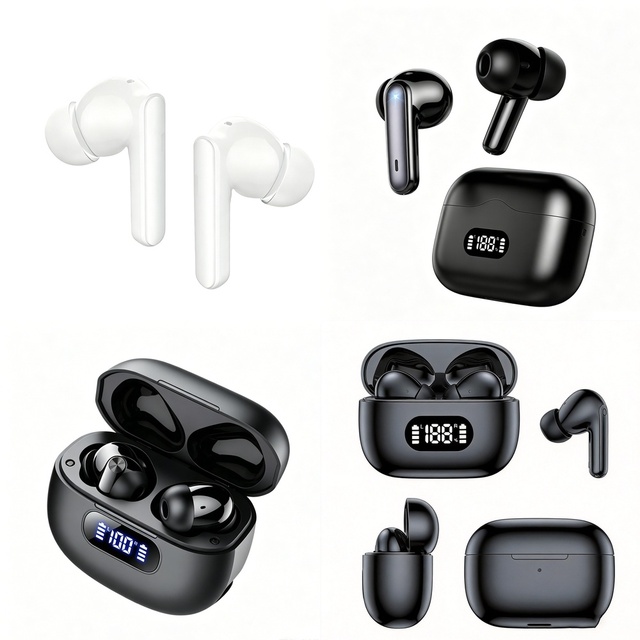 2026 New Arrival TWS Earphones Deep Bass Stereo Audio Mic Low Latency Gaming Audio Mode for Travel Office Running Sports