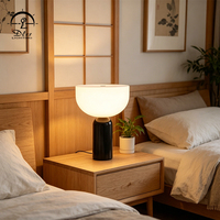 Lampe de table moderne en marbre, design élégant, alimentation AC, lampe de lecture LED pour chambre à coucher, décoration intérieure, lampe de chevet de luxe