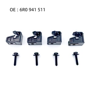 Volkswagen Polo Headlight Mounting <b>Bracket</b> Clips 6R0941511 <b>Plastic</b> Front 4 <b>Brackets</b> With Bolts - Product Image 5