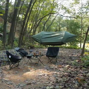 Hamaca portátil patentada <span class=keywords><strong>de</strong></span> alta calidad Popular 2025, tienda <span class=keywords><strong>de</strong></span> columpio, mosquitera impermeable <span class=keywords><strong>para</strong></span> acampar con diseño <span class=keywords><strong>de</strong></span> paracaídas - Product Image 4