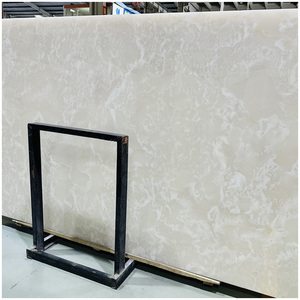 Losas Pulidas de Dolomita Ónix Blanco Nieve para Hoteles de Alta Gama, Oficinas 5A, Áreas de Comedor, Decoración de Pisos - Product Image 1
