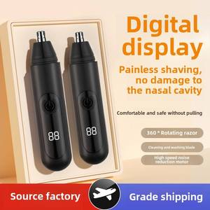 Tondeuse électrique noire pour poils du nez et des oreilles, tondeuse professionnelle indolore pour poils du nez pour hommes et femmes - Product Image 4