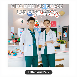 Disfraz de Médico o Enfermera para Niños al por Mayor, Bata de Laboratorio de Algodón y Poliéster, Ropa Médica para Juegos de Rol y Experimentos Científicos - Product Image 2
