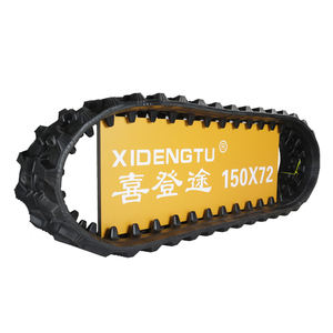 Китайский завод 150x72 180x72 200x72 230x72 230x48 резиновая гусеница для гусеничного экскаватора ходовой системы - Product Image 4