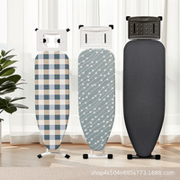 Planche à repasser professionnelle haut de gamme pliable en acier, design moderne et minimaliste, grande taille, avec support en tube d'acier A3